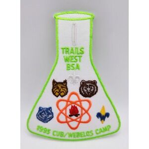 TRAILS WEST BSA‎ 1995 CUB WEBELOS CAMP PATCH BADGE